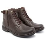 Bota Masculina Casual de Segurança com C.A em Couro Látego Café